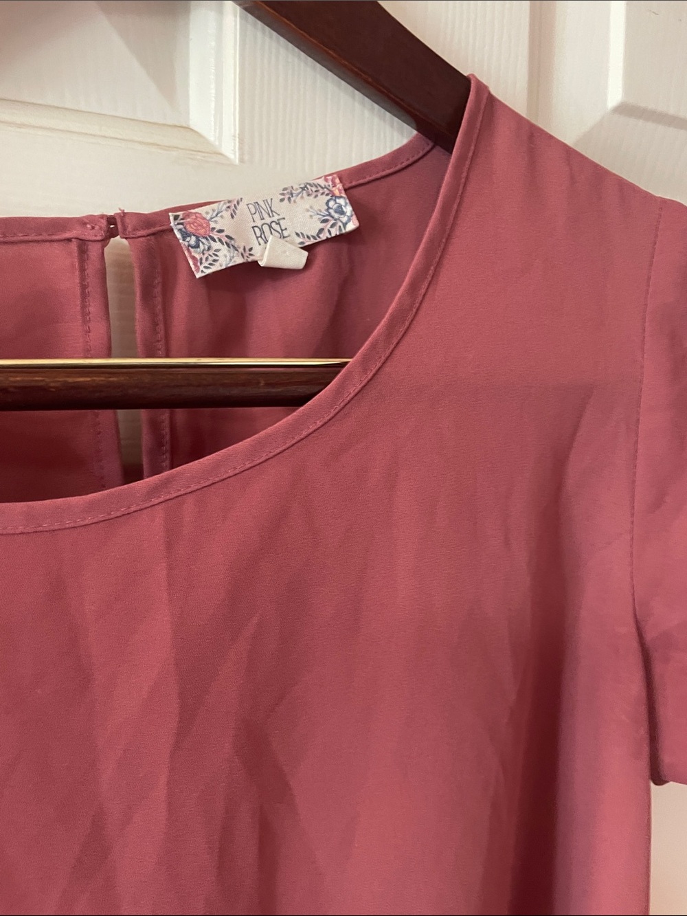 PINK ROSE CORSET DETAIL BLOUSE - Picture 4 of 5